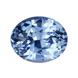 3.11 ct Oval Mixed Cut  Sky Blue Certified Unheated