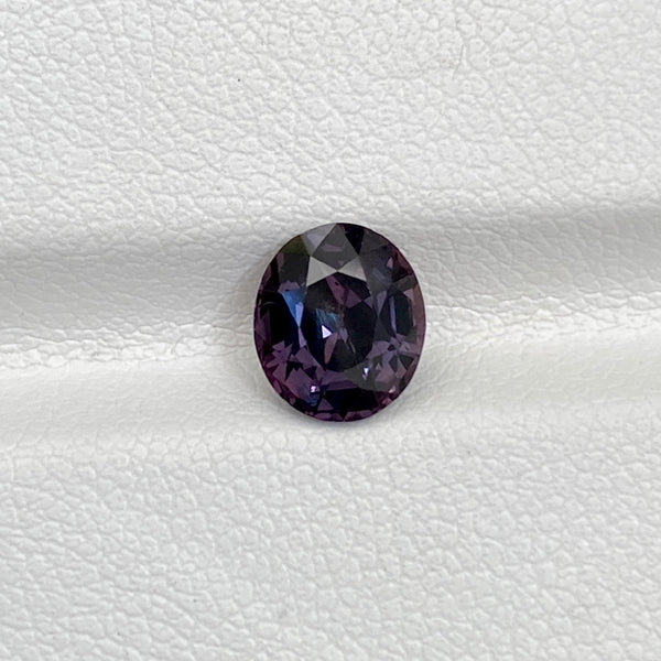 1.82 ct Plum Sapphire Oval Natural Unheated