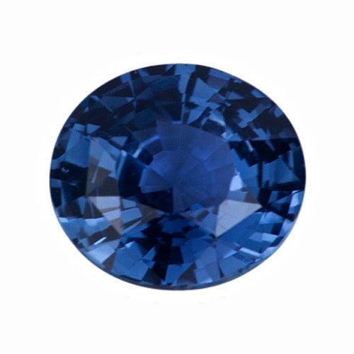 1.75 ct Steel Blue Oval Sapphire Natural Unheated