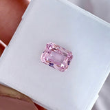 2.01 ct Radiant Cut Light Pink Sapphire Unheated Certified