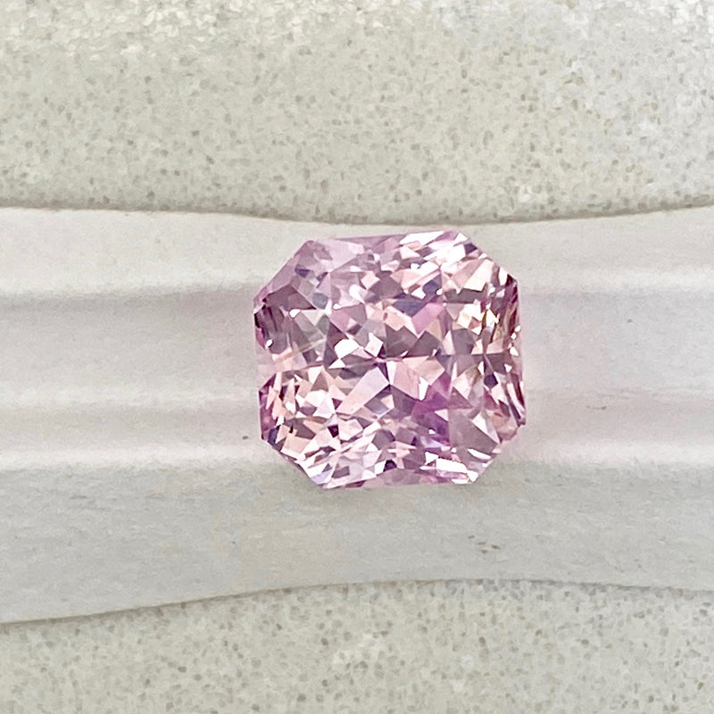 2.00 ct Square Pink Sapphire Natural Unheated