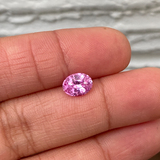 1.48 ct Vivid Pink Oval Cut Natural Unheated Sapphire