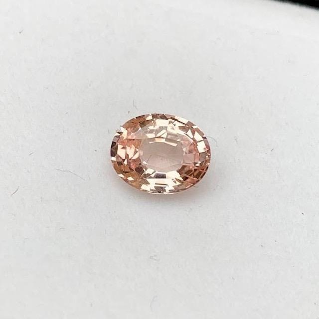 2.01 ct Natural Peach Oval Sapphire Certified Unheated