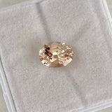 2.04 ct Champagne Peach Oval Sapphire Certified Unheated