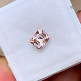 1.16 ct Emerald Cut Natural Peach Certified Unheated Sapphire