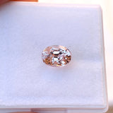 1.59 ct Natural Peach Oval Unheated Sapphire