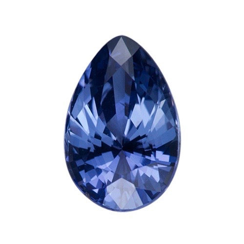 1.98 ct Violet Blue Pear Cut Unheated Natural Ceylon Certified Sapphire