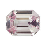 1.59 ct Emerald Cut Light Pink Sapphire Certified Unheated