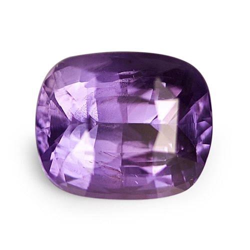 2.06 ct Purple Cushion Cut Natural Unheated Sapphire