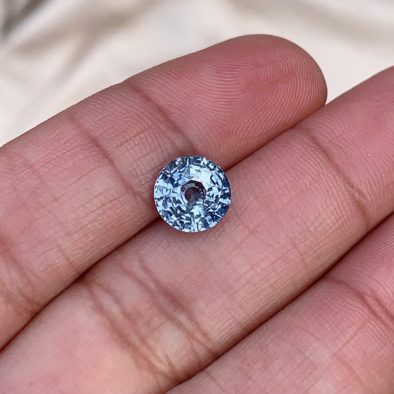 2.13 ct Round Blue Natural  Unheated Sapphire