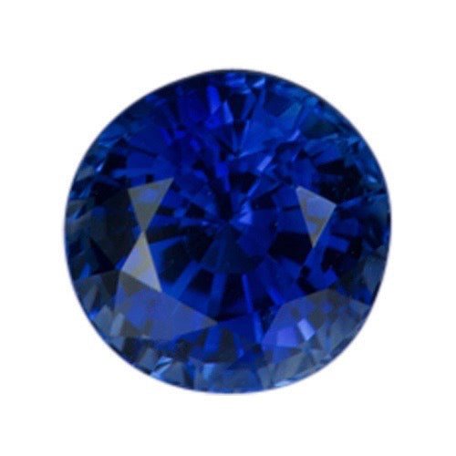 1.37 ct Round Royal Blue Natural Ceylon Sapphire Heated Certified