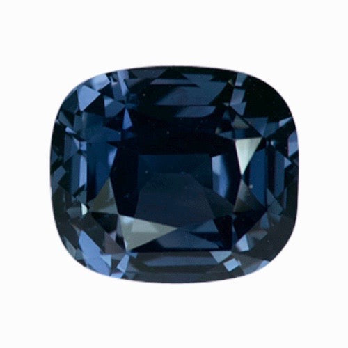 3.21 ct Teal Cushion Natural Sapphire Unheated