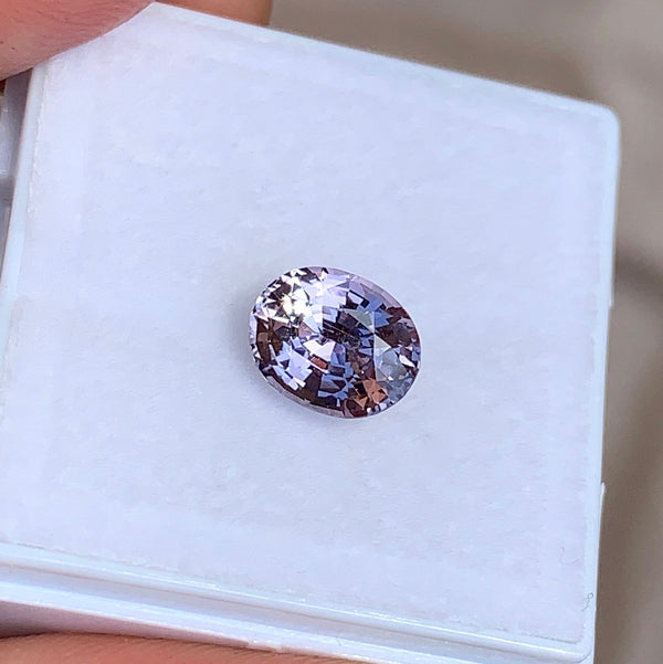 1.66 ct Violet Oval Natural Sapphire Unheated
