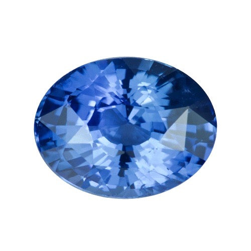 2.57 ct Oval Cornflower Blue Natural Ceylon Sapphire Heated Certified