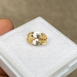 1.71 ct Oval Yellow Sapphire Certified Unheated