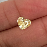 1.27 ct Yellow Heart Shape Sapphire Unheated Sri Lankan