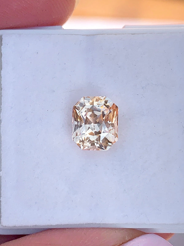 2.20 ct Apricot Yellow Unheated Sapphire