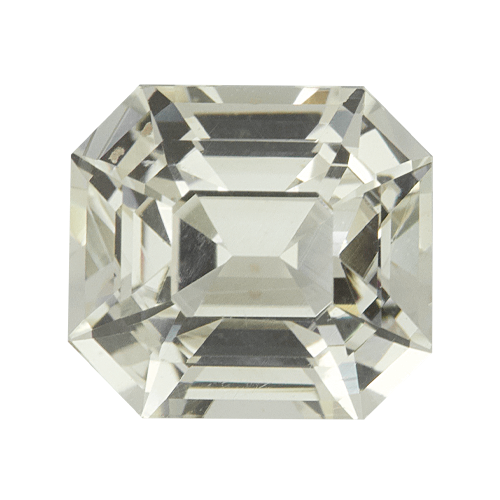 1.52 ct Emerald Cut Light Yellow Sapphire Certified Unheated