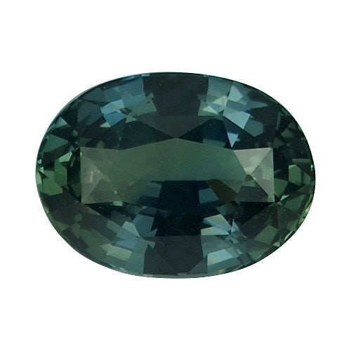 2.53 ct Oval Blue Green	Sapphire Certified Unheated