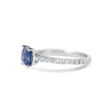 Cornflower Blue Sapphire Engagement Ring