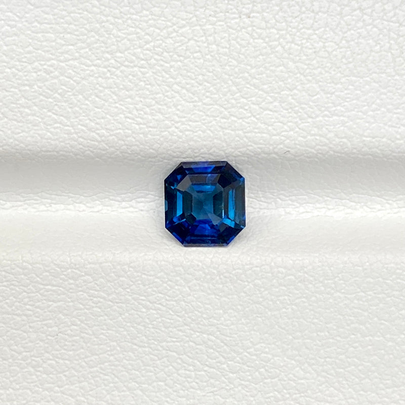 1.18 ct Blue Sapphire Emerald Cut Natural Unheated