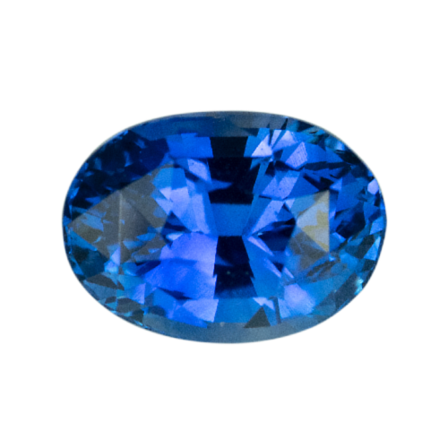 1.56 ct Oval Vivid Deep Blue Ceylon Sapphire Unheated