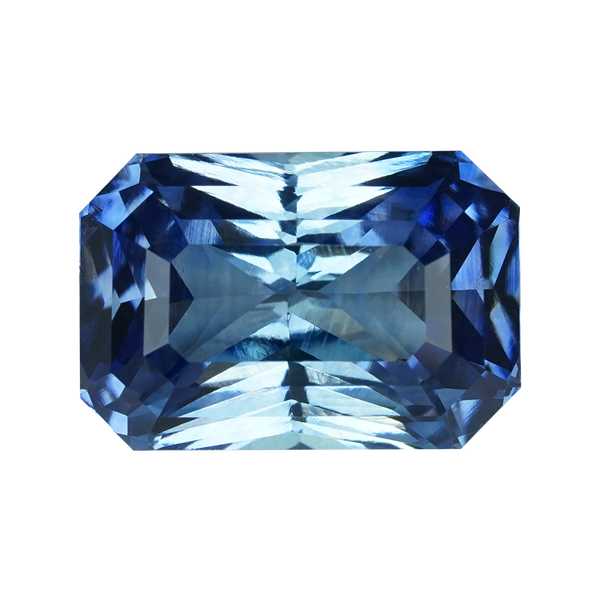 2.64 ct Blue Sapphire Radiant Cut Unheated Ceylon