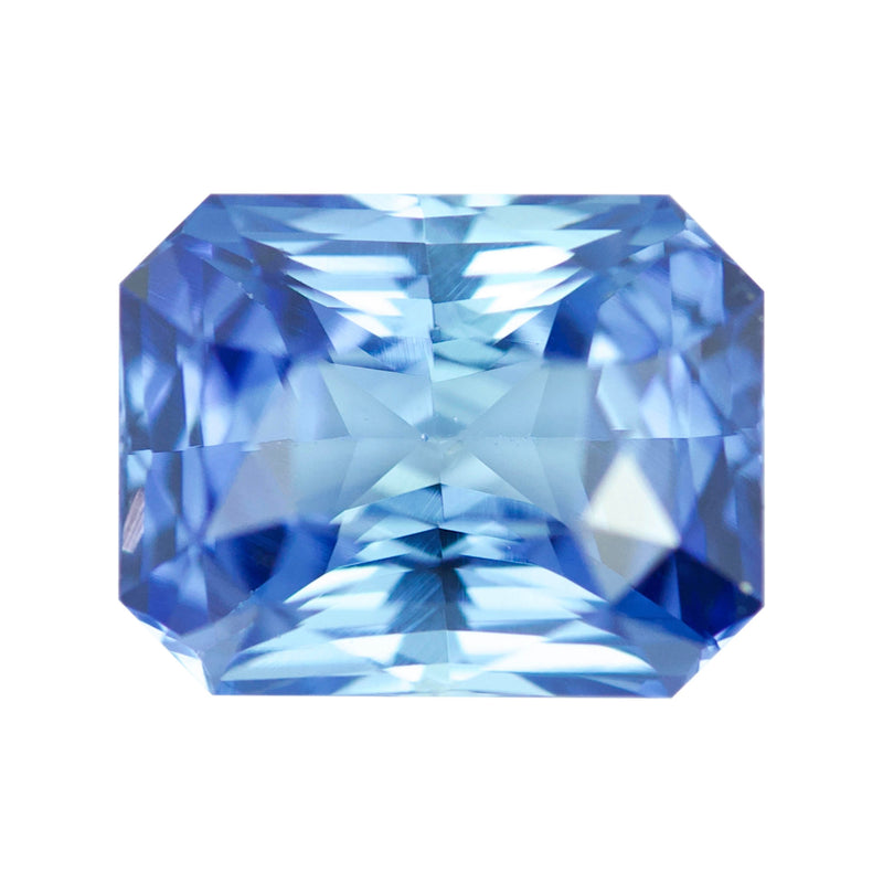 1.62 ct Blue Radiant Cut Sapphire Natural Unheated
