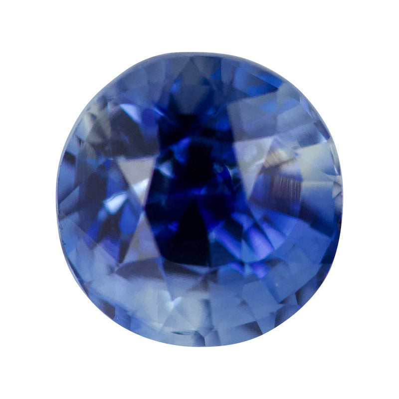 1.00 ct Blue Sapphire Round Natural Unheated