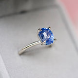 Cornflower Blue Sapphire Solitaire