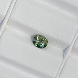 1.23 ct Sage Green Sapphire Oval Natural Unheated
