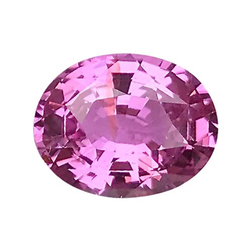 1.61 ct Vivid Pink Oval Cut Natural Unheated Sapphire