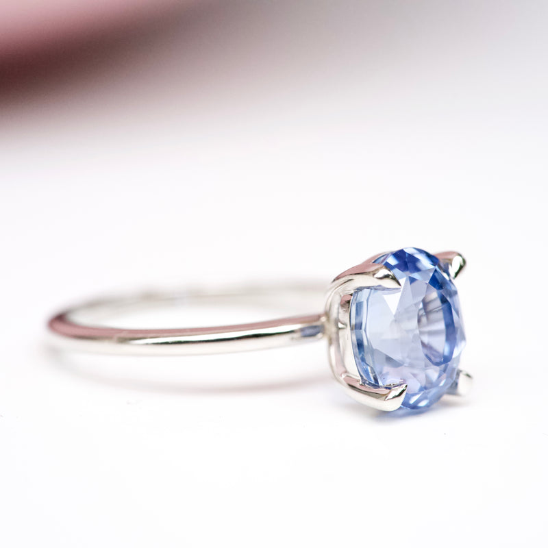 Cornflower Blue Sapphire Solitaire