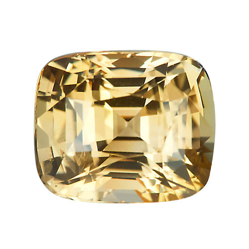 3.06 ct Cushion Peach Apricot Sapphire Natural Unheated