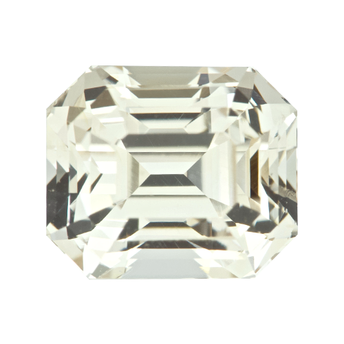 2.18 ct Emerald Cut Champagne Sapphire Natural Unheated