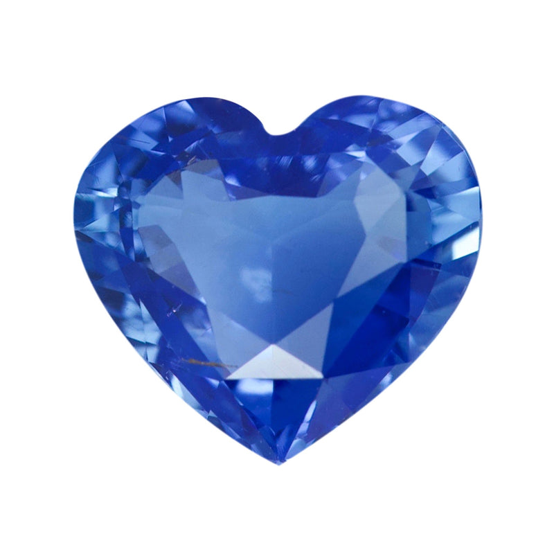 2.11 ct Vivid Cornflower Blue Sapphire Heart Certified Unheated