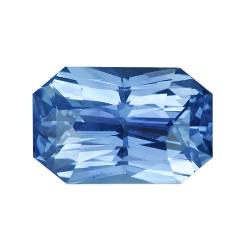 2.50 ct Radiant Cut Blue Sapphire Certified Unheated