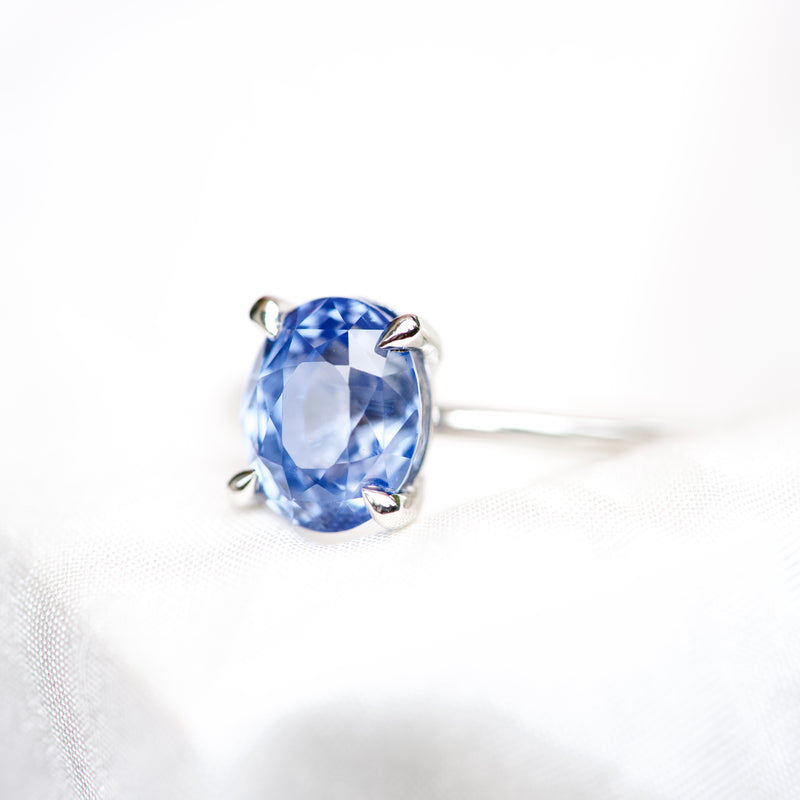 Cornflower Blue Sapphire Solitaire