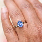 Cornflower Blue Sapphire Solitaire