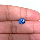 1.51 ct Oval Cornflower Blue Ceylon Natural Sapphire Unheated