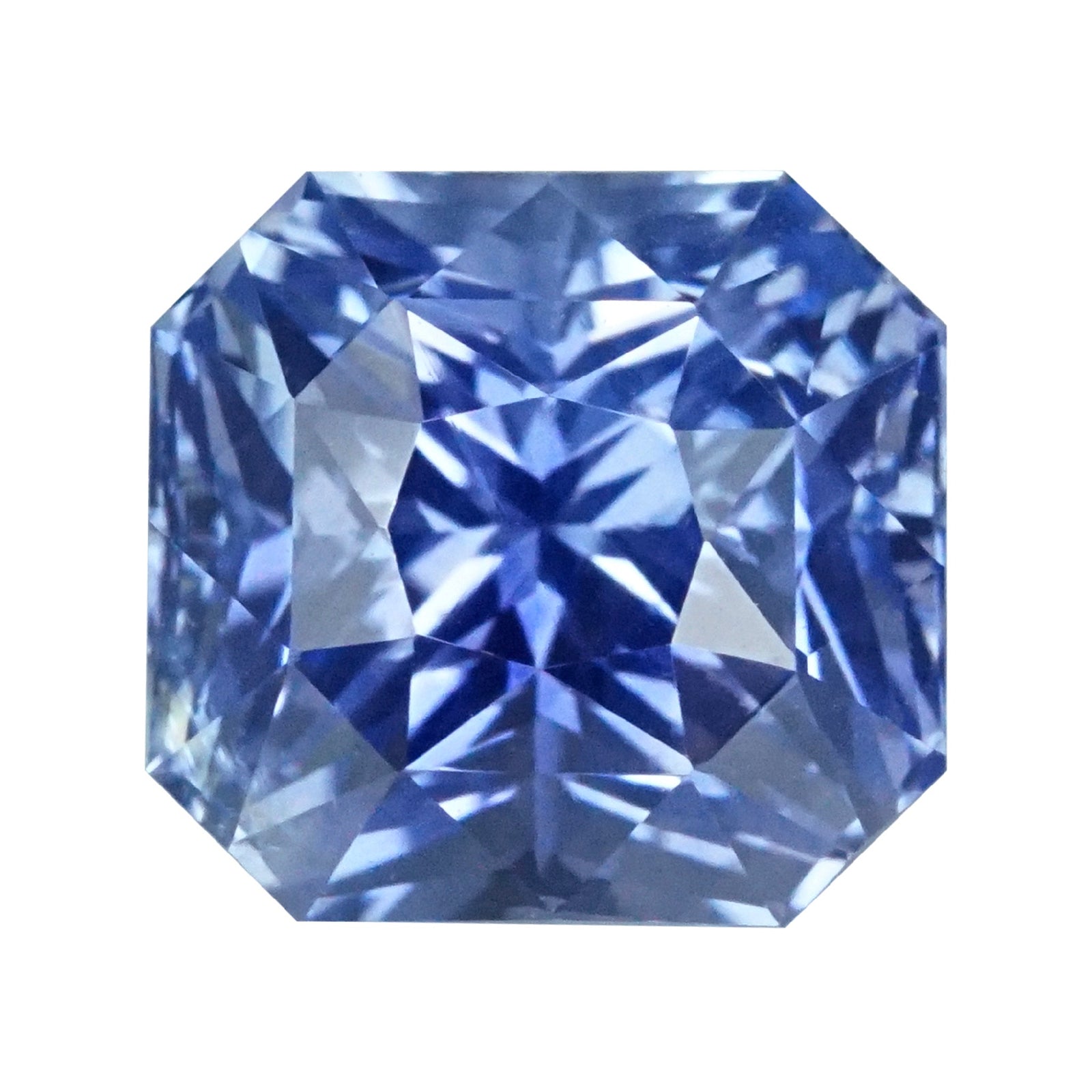 ct Cornflower Blue Sapphire Radiant Cut Unheated Sri Lankan gemst