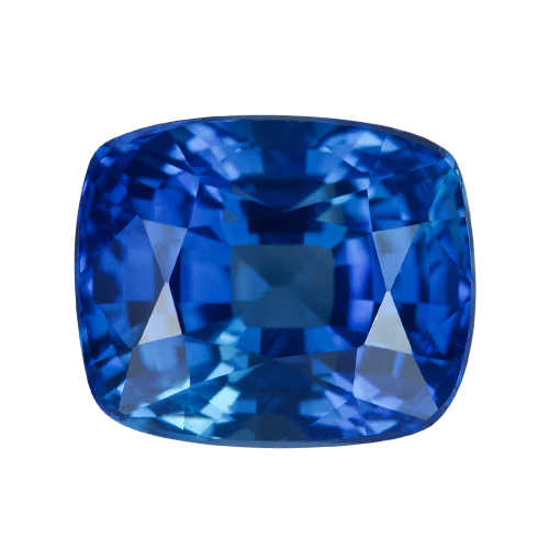 2.21 ct Cushion Cornflower Blue Sapphire Certified Unheated