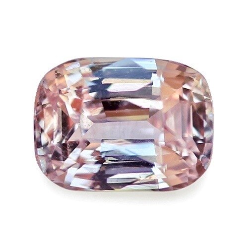 1.66	ct Pastel Peach Cushion Cut Natural Unheated Sapphire