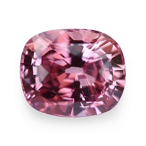 2.17	ct Vivid Medium Pink Cushion Cut Natural Unheated Sapphire