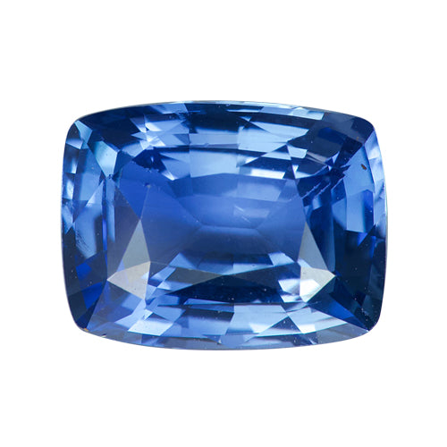 1.72 ct Cushion Vivid Blue Natural Sapphire Certified Unheated