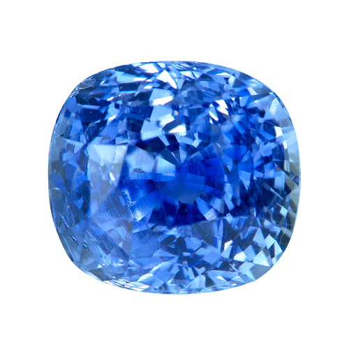 2.57 ct Cushion   Blue Sapphire Certified Unheated