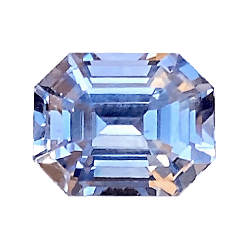 2.69 ct Emerald Cut Ceylon Blue Sapphire Natural Unheated