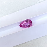1.61 ct  Vivid Pink Pear Natural Sapphire Certified Unheated