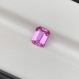 1.11 ct Vivid Pink Natural Sapphire Emerald Cut Unheated