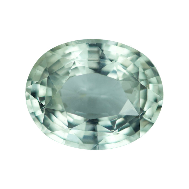 2.00 ct Gray Green Sapphire Oval Natural Unheated